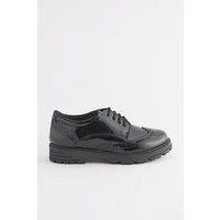 Next Markante Schnür-Brogues aus Leder, weite Passform Budapester (1-tlg)