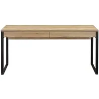 OTTO home Schreibtisch Moid, Computertisch im modernen Design, Breite 120/140/160 cm, mit Metallbeinen & Schublade