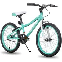 HILAND Kinderfahrrad 20 Zoll Mountainbike für Kinder,Jungen und Mädchen,Geschenk für Kinder, Hochwertiger Rahmen, Doppel-V-Bremse, Singlespeed, Weiches Sitzkissen