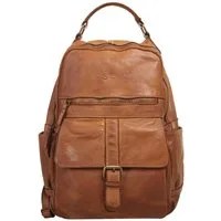 X-Zone Laptoprucksack, echt Leder, Made in Italy