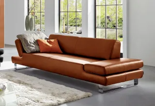 W.SCHILLIG 3-Sitzer "taboo Designsofa mit hohem Sitzkomfort" mit Übertiefe, inklusive Armlehnenverstellung