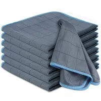LuxusKollektion Fensterputztücher Mikrofasertuch Carbontücher 6x Himmelblau 30 X 40 Cm Mikrofasertuch
