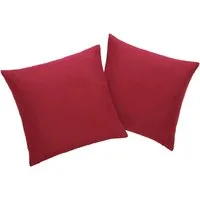 OTTO home Dekokissen Raja, einfarbig, Kissenhüllen ohne Füllung, 40 x 40 cm, 2er-Set, Mikrofaser