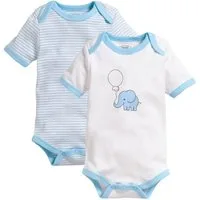 Schnizler Kurzarmwickelbody Body 1/4-Arm 2er Pack Elefant