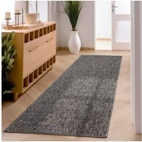 SIMPEX24 Teppich Unicolor - Einfarbig, Läufer, Höhe: 7 mm, Kurzflor Schlingen Teppich Wohnzimmer Einfarbig Modern Teppiche
