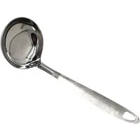 BURI Schöpflöffel Schöpfkelle aus Edelstahl 21,5cm Suppenkelle Saucenlöffel Saucenkelle