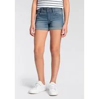KangaROOS Shorts, Jeans-Shorts mit Stretch für Mädchen, mit Logo-Stickerei