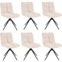 HOME DELUXE Esszimmerstuhl drehbar 2er - 8er Set NODA (6 St), Gestell aus Edelstahl, Küchenstuhl, Bürostuhl