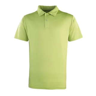 Premier - "Coolchecker" Poloshirt für Herren/Damen Unisex (Limone)