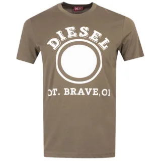 Diesel - "1976" T-Shirt für Herren, Logo (Efeu-Grün)