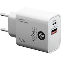 shop'n smile ideoon Dual 36W USB Ladegerät Schnellladegerät USB-C & USB-A GaN III Smartphone-Ladegerät (1-tlg., 1er/2er/3er-Set, USB-Ladestecker/GaN III Technologie & USB-C PD Schnelllader)