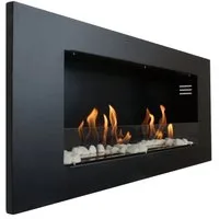 Kaminbau Mierzwa Echtfeuer-Dekokamin Aurora (Luxus Royal, Brenngel & Bio-Ethanol Kamin inkl. 2 regulierbare Edelstahl Brenner), Farbwahl, Gelkamin, Ethanolkamin, Kaminofen, Wandkamin