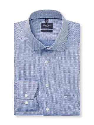 OLYMP - Modern fit: Hemd blau - Gr. - 41