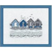 Permin Kreativset Permin Kreuzstich Stickpackung "Haus am Strand", (embroidery kit by Marussia)