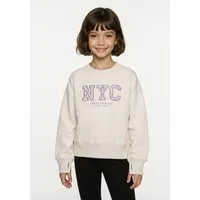 Abercrombie Kids Sweatshirt AFG NYC FLORAL SWEATSHIRT mit floralem Print und Stickerei, for Girls