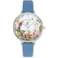 Engelsrufer Quarzuhr Paradise ERWA-PARADIS-NBL1-LS, Armbanduhr, Damenuhr, Lederarmband, analog