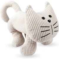 Bestlivings Türstopper Tier-Design aus Stoff, Beige (Katze), 25x20 cm, Füllung 60% Polyester/40% Sand (1kg)