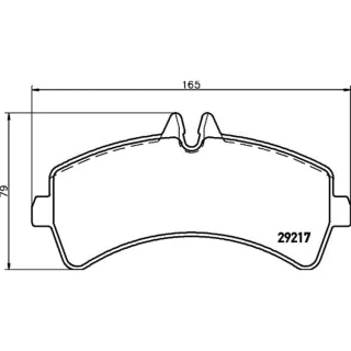 Hella Bremsbel?ge hinten Mercedes Sprinter VW Crafter 8DB355005-541