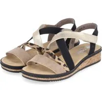 Rieker Rieker V3663-92 Damen Synthetik black Sandalette