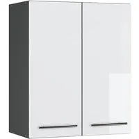 Vicco Hängeschrank Fame-Line, Weiß Hochglanz/Anthrazit, 60 cm (1-St)