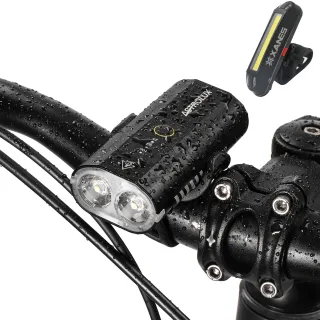 Astrolux® BC2 Double 800LM LED Bright Bike Light 2600mAh Battery IP64 Waterproof 5 Light Modes Type-C Rechargeable Bicyc