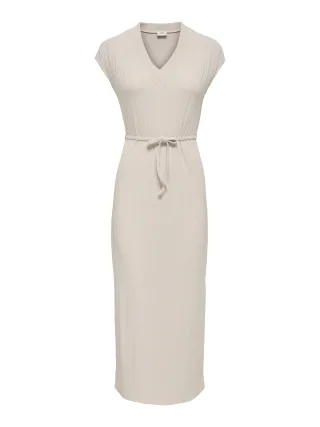 JDY - JDYSONAL S/L LONG DRESS JRS Oatmeal - Gr. - M