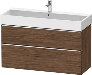 Duravit D-Neo Waschtischunterbau wandhängend Nussbaum dunkel Matt 1184x442x625 mm - DE4375010210000 DE4375010210000