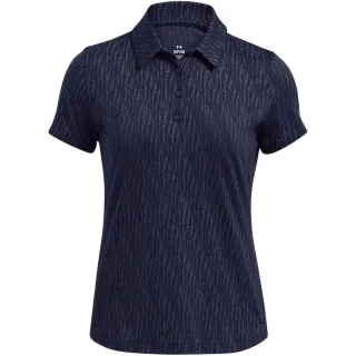 Under Armour - "Playoff 3.0" Poloshirt für Damen, Jacquard (Blau)