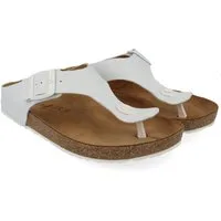 Haflinger Bio Memphis Leder Sandale Zehentrenner Damen Hausschuh