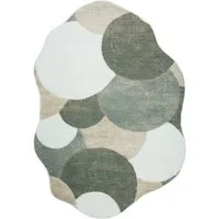 Mazovia Designteppich Designteppich Modern Geometrisch Wohnzimmer, Esszimmer, Diele, 120 x 160 cm, Fußbodenheizung