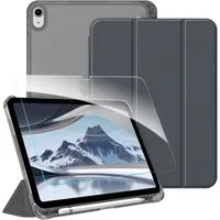 Fintie Tablet-Hülle für iPad 11 Generation 11'' 2025 (A16), iPad 10 Generation 10.9'' 2022, mit Schutzfolie-ultradünne transparente Rückseite Case mit Stifthalter