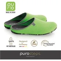 purosteps Fieltro-Eco Hausschuh Hergestellt aus recycelten PET Flaschen, Handgefertigt, Naturkautschuk