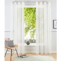 OTTO home Gardine XANA (2 St), Ösen, transparent, Voile, Bestseller, einfarbig, 1 bzw. 2er Set, pflegeleicht, Bestseller!