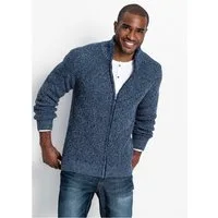 bonprix Strickjacke mit Stehkragen, Regular Fit, meliertes Garn