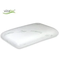 Vitabo Nackenkissen Ergonomisches Kissen, Seitenschläfer Nackenkissen Bambus-Bezug 60x40, 1-tlg.