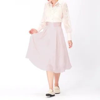 Ausgestellter Rock aus Organza und Satin