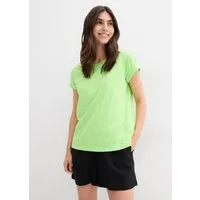 bonprix T-Shirt (1-tlg) lockere, figurumspielende Passform, Kurzarm, Rundhalsausschnitt
