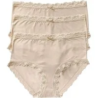 Nina Von C. Taillenslip 3er Pack Damen Taillenslip Multiple Packs (Packung, 3-St) Zwickel