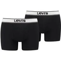 Levi's® Boxershorts LEVIS MEN VNTG HTR BOXER BRIEF ORG CO 2P (2er Pack) mit breitem Logobund