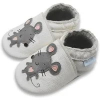 Basrakids Baby Leder Lauflernschuhe rutschfest Hausschuhe Krabbelschuh (100 % echtem Leder) Handgenäht, weiche, leichte, flexible, rutschfest