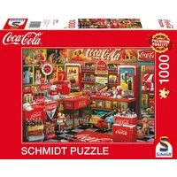 Schmidt Spiele Puzzle 1000 Teile Schmidt Spiele Puzzle Coca Cola Nostalgie-Shop 59915, 1000 Puzzleteile
