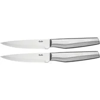 Fissler Steakmesser Essential (2 Stück), Ergonomischer Griff, Wellenschliff