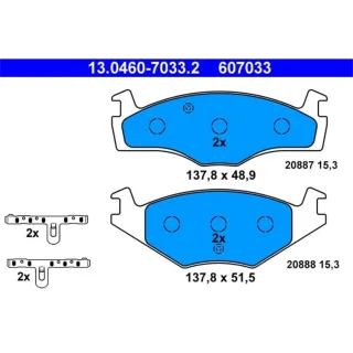 ATE Bremsbel?ge vorne Seat VW Jetta Santana Golf Polo Passat