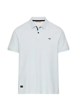 camel active - Poloshirt mit Druckknöpfen airy blue - Gr. - XL