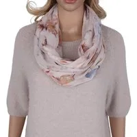 MIRROSI Loop Damen Schal mit Tollem Muster Weich aus 100% Viskose, Schlauchschal, (ca.160x48cm, zweimal um den Hals wickelbar), Damen Halstuch Stola ideal für Frühling,Sommer, Herbst