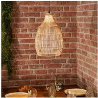 esotec LED Gartenleuchte Solarleuchte Kairo, Boho Stil, warmweiß 45lm Polyrattan outdoor 102239, Dauerlicht, automatisch EIN/AUS bei Dämmerung, LED fest integriert, 2800K warmweiß, Winterfest, Solarbetrieb ohne Stromanschluss