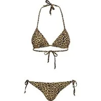 URBAN CLASSICS Triangel-Bikini Urban Classics Damen Ladies Animal Bikini