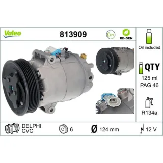 Valeo Klimakompressor Opel Astra Meriva 1,4 813909