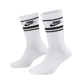 Nike - "Sportswear Essential" Socken für Herren/Damen Unisex, Alltag (3er-Pack) (Weiß/Schwarz)