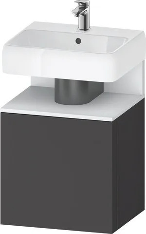 Duravit Qatego Waschtischunterbau wandhängend Graphit Matt 490x420x645 mm - QA4077L18490000 QA4077L18490000